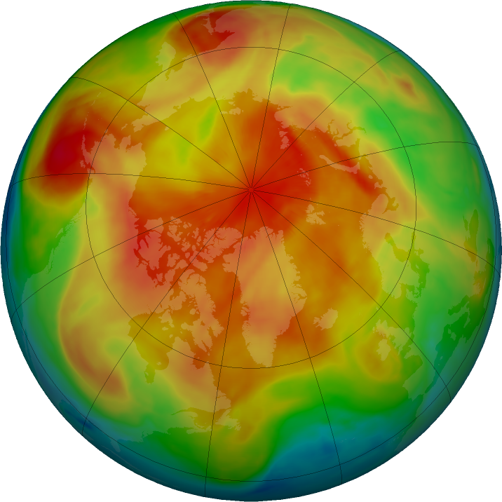 Arctic ozone map for 17 March 2023